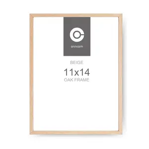 onncom Natural Oak Beige Wood Picture Frame for Home Decor, Gift for Wedding, Birthday, Baby Shower,...