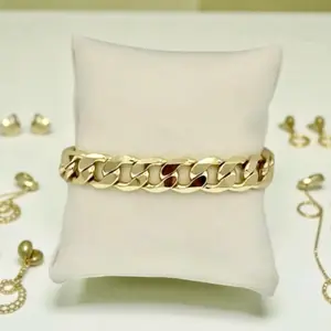 Pulso Unisex Gold Plated 8mm Chain 249 Bracelet for Men and Women Fashion Jewelry