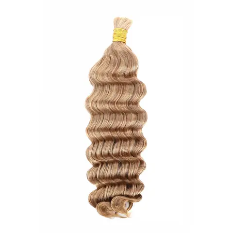 YGwigs Double Drawn #27 Honey Blonde Bulk Hair Loose Wave
