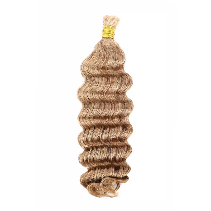 YGwigs Double Drawn #27 Honey Blonde Bulk Hair Loose Wave