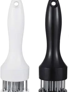 2 PCS Meat tenderizer tool with ultra sharp stainless steel needle blades