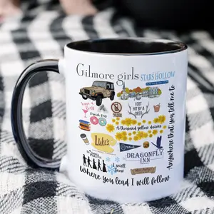 Gilmore Girls Collage Mug, Gilmore Girls Coffee Cup, Gilmore Girls fan, Gilmore Girls gift, Stars Hollow Mug, Luke's Diner, Birthday Gift, Funny Friends Gift, Christmas Gift