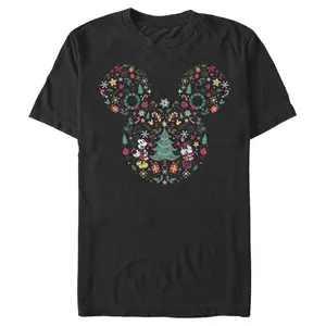 Men's Mickey & Friends Christmas Silhouette T-Shirt
