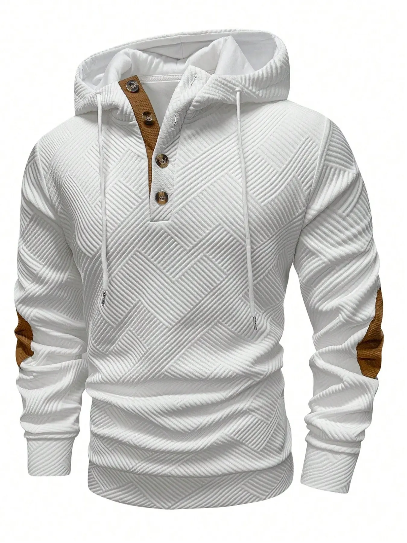 Men's Casual Outdoor Hoodie Pullover, Plain Fashionable Long Sleeve Sweatshirt, Comfortable Sporty Wear for Daily Use, Classic Hoodie, Casual Soft Sweatshirt, Casual Pullover Hoodies