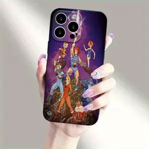 Anime Thundercats TPU Black Mobile Accessories for Iphone 11/12/13/14/15/16/17 17Air Pro Max Or Plus Series Case