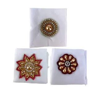 Elegant Mindhol Rumal for Wedding Rituals | Fancy Gujarati, Indian, Hindi Ceremonial Handkerchief | Tradition Meets Glamour