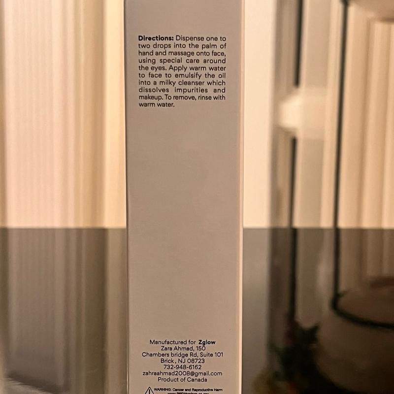 Zglow Jojoba and Poppy Cleansing Oil for All Skin Types - Gentle and Effective Makeup Remover - Comfort, Skincare