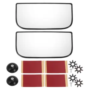 1 Pair Car Rearview Left Right Side Mirror Glass Replacement Towing Mirror Bottom Lens W/ Backing Plate Non-heated White Glass for Chevrolet Avalanche Silverado Tahoe for GMC Yukon