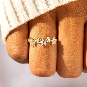 Pastoral Flower Ring for Women – Sweet Forest Style Jewelry, Ideal Gift for Daily Wear & Spring Vibes