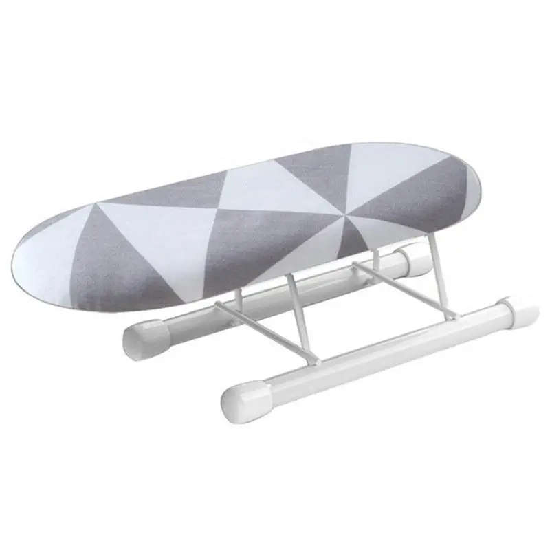 Mini Folding Ironing Board - Detachable, Portable, Non-Slip, Washable with Cotton Cloth Cover, Lightweight Steel Construction for Home & Travel Use on Sleeves, Necklines & Cuffs, Foldable