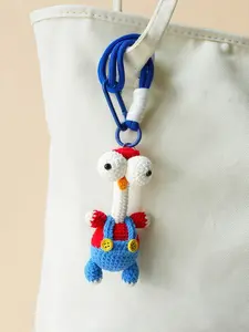 Eyebrow Chicken Handmade Bag Charm, Little Fish Bag Charm,Bag Decoration Bag Charm Pendants  Keychain, Rope Bag Pendants Car Key Charm - Ideal Gift for Family or Friends