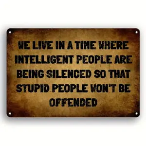 Vintage Metal Sign, Funny Letter Pattern Tin Sign, Wall Art Decor, Decorative Plaque, Wall Decor for Home Living Room Bedroom Garden Coffee Bar Club