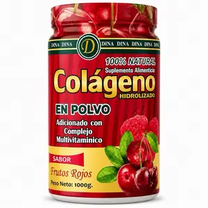 Colágeno Hidrolizado Cherry en Polvo con Multivitaminas Sabor Frutos Rojos – Suplemento Alimenticio 100% Natural (1.1 kg)