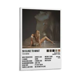 "So Close to What" Album Tracklist Art Print, Canvas Wall Art Poster for Bedroom, Living Room Home Decor