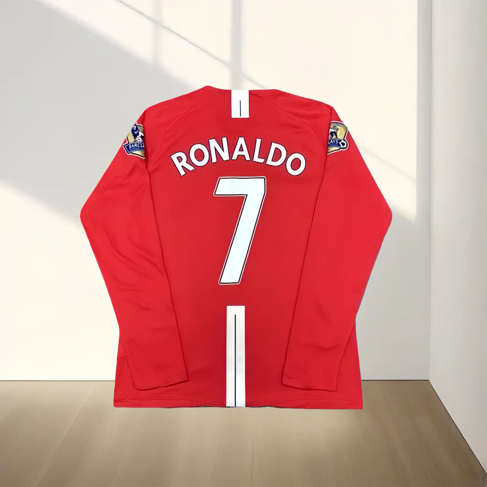 07-08 Home and Away Fan Edition Retro Long-Sleeve Vintage C7 Ronaldo Jersey