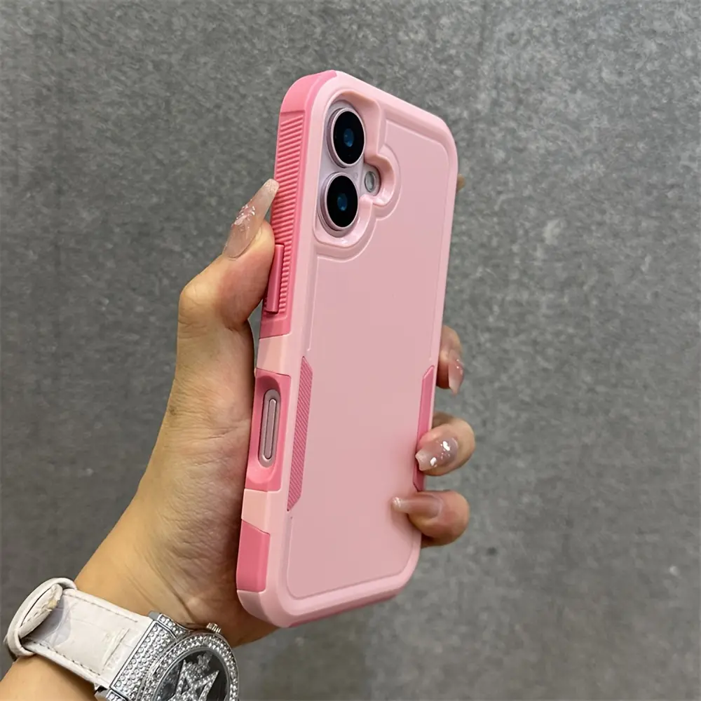Luxury Armor Two-Layer Protection Phone Case Shockproof Protective Casing Compatible With Smartphone iPhone Models 17/16/15/14/13/Pro Max/Pro/Plus  Box Hard Plastic Shockproof Bumper Back Cover Shockproof Protective Covers