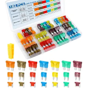Car Fuses Assortment Kit, Professional Blade Fuses Automotive-Standard & Mini & Low Profile Mini Fuse (5A/7.5A/10A/15A/20A/30A/40A), Mixed Auto Fuse For Boat For Auto For RV For Truck