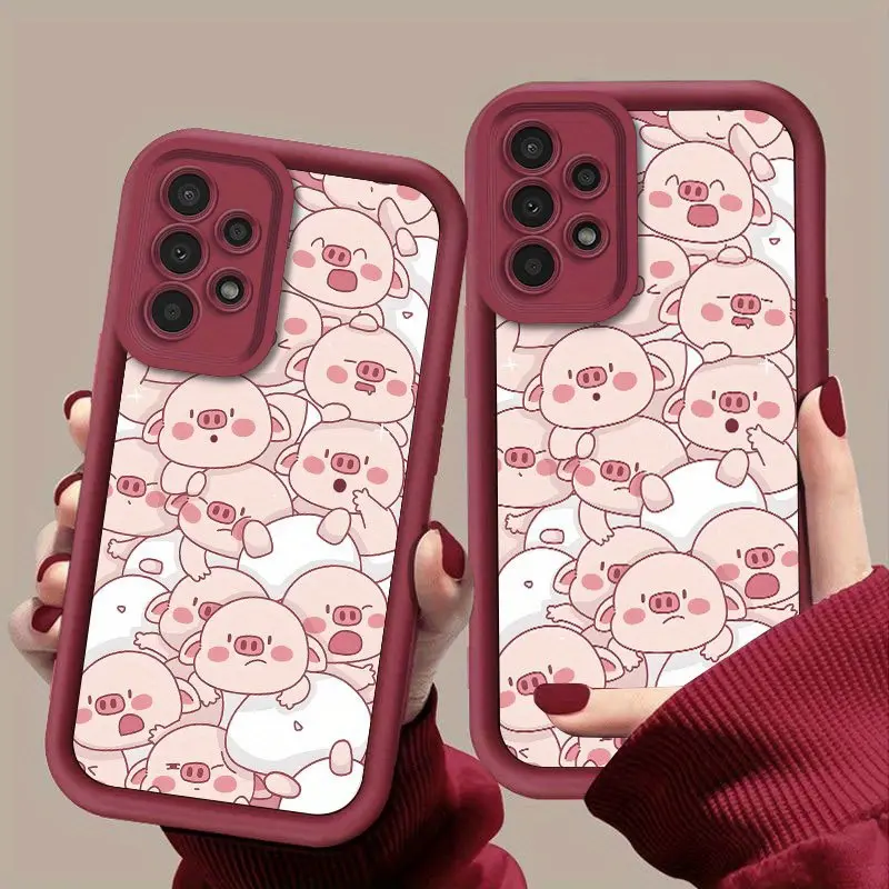 Phone Cases - Cute Little Pig Fashion Phone Case for Samsung Galaxy S26 S25 S24 S23 S22 S21 Fe Plus Ultra A13 A14 A15 A16 A17 A33 A34 A35 A36 A52 A53 A54 Note20 Full coverage Anti-Drop Protective Cases