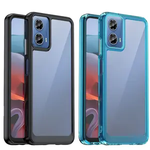 Doemoil For Motorola Moto G04  G24  Slim Clear Hard Back TPU Case Cover