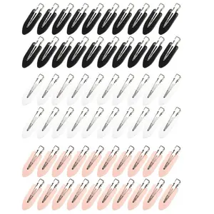 No Bend Hair Clips, 60ieces No Crease Curl Pin Clips, Creaseless Hair Clips for Girls Women Hair Styling Accessorie, Hair Clip Set