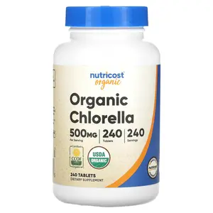 Nutricost Organic Chlorella, 500 mg, 240 Tablets
