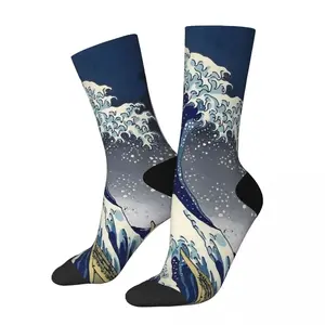 Great Wave Kanagawa Socks (36-44Eu) - Durable Socks with Comfortable Fit and Classic Design - Unisex