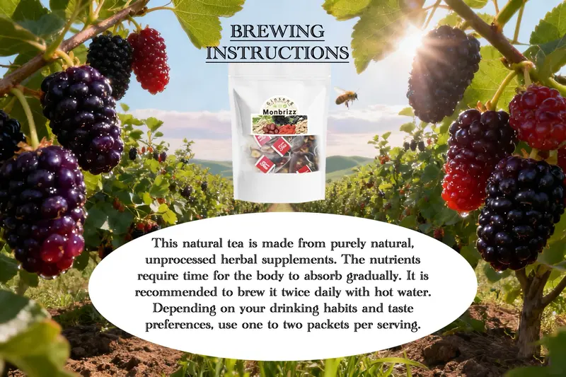 Product Introduction of Ginseng Five Treasure  Wolfberry Tea Men's Health Mulberry Herbal Tea 20/40/60bags - Beverage 15
