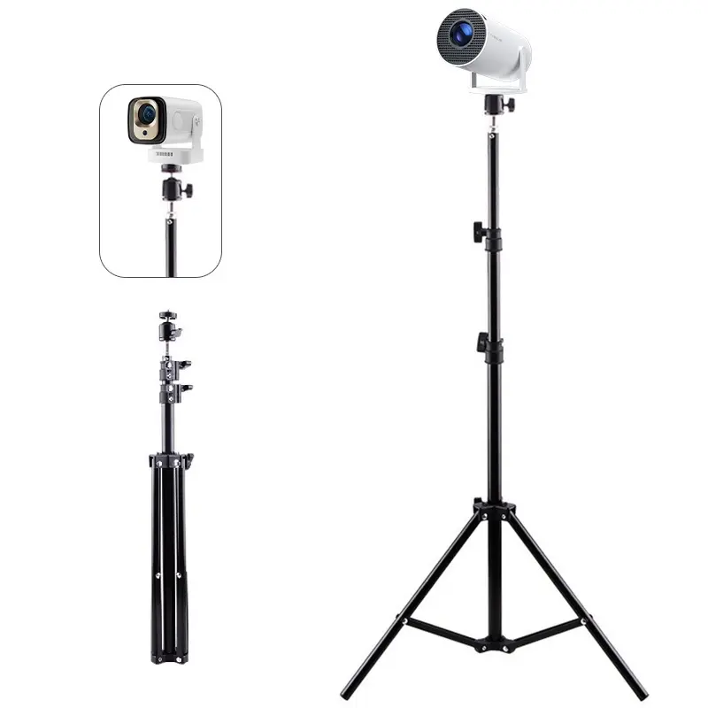 Projector Universal 1/4 Screw Stand 120CM Portable Retractable Floor Tripod Stand Mount For Magcubic HY300 Pro Porjector, Camera Traveling Products Adjustable #SummerWins #DealsForYouDays
