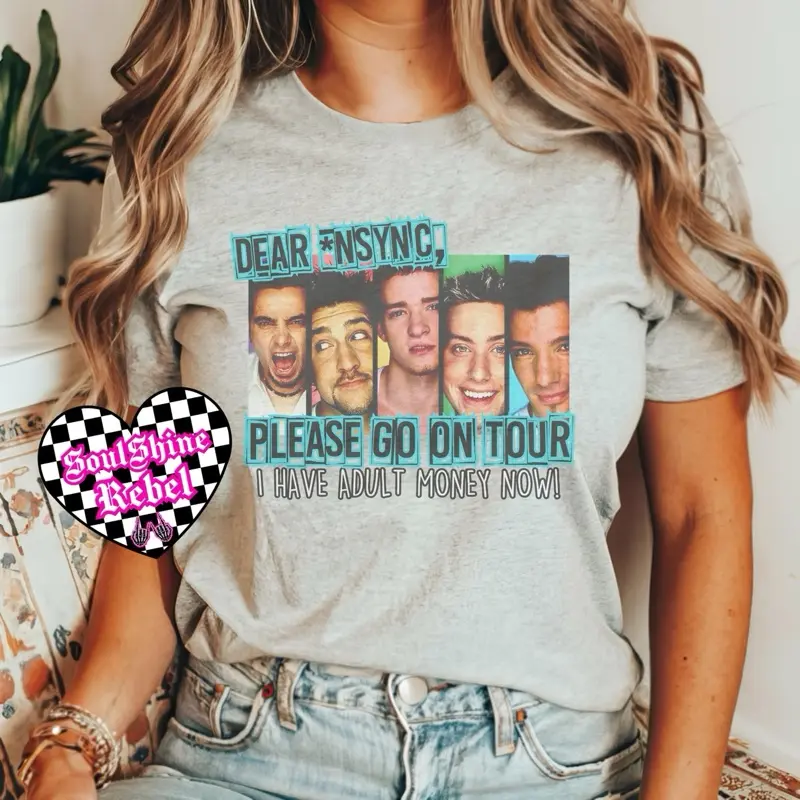 Dear NSYNC Please Go on Tour Shirt  Vintage Tee