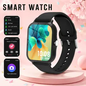 1.83-Inch Full Touch Smartwatch, Wireless Calling & Notifications, Sport Tracker, Multiple Modes, Remote Camera & Music Control, Case