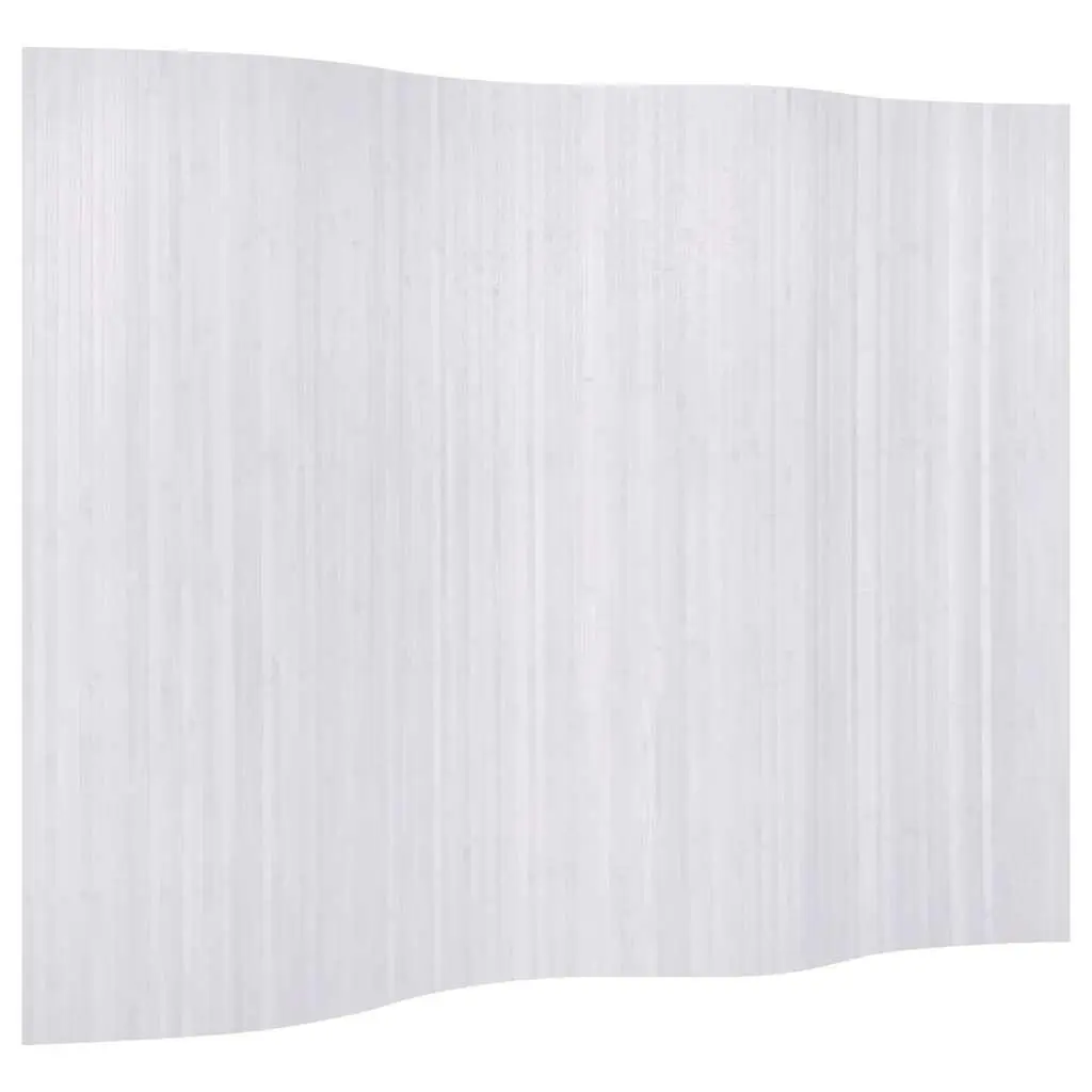 vidaXL Room Divider, Folding Privacy Screen for Room Separation, Freestanding Room Divider Screen for Home Office Bedroom, Bamboo White 241670