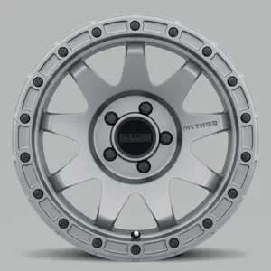 Method MR317 17x8.5 0mm Offset 5x5 71.5mm CB Matte Titanium Wheel