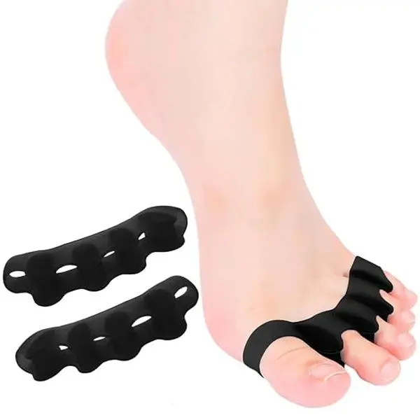 2PCS Toe Spacers for Women & Men, Pedicure Nail Care Tools, Bunion Corrector, Hammer Toe Straightener for Ft Pain Relief