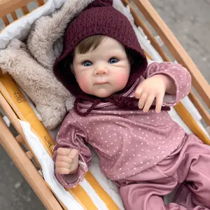 Reborn Dolls Full Body 18 inch 45 cm Lifelike Soft Vinyl Baby Girl Dolls Realistic Reborn Baby Doll Toy with Anatomically Correct