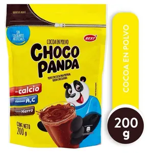 2 Bolsas de Choco Panda - Delicious Chocolate Beverage - Chocolates 200g Sweet