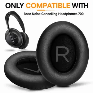 Bose 700 (NC700) Upgraded Replacement Earpads, Ear Pads Cushions with Softer Leather, High Density Memory Foam, Added Thickness