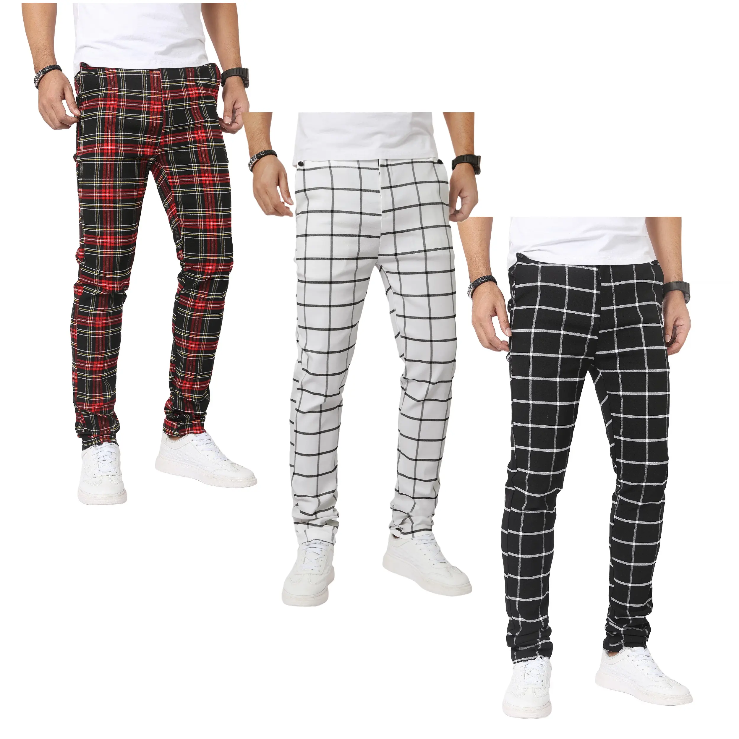 (3 Pack)Red-Black-White