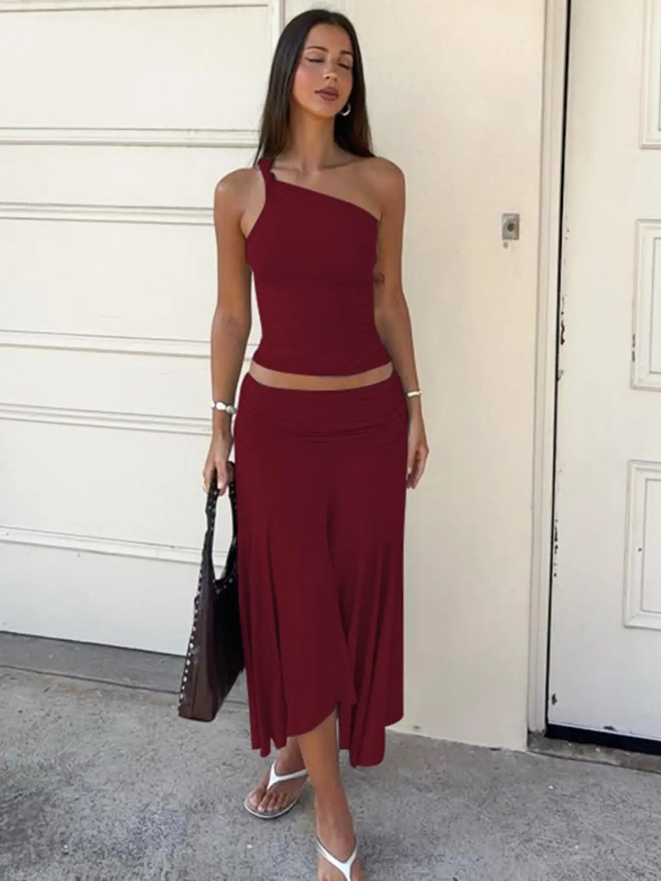 Women's Solid Color Cami Top & Skirt Two-piece Set, Sleeveless Top & Skirt, Ladies Summer Clothes for Daily Wear, Suits, Matching Skirt Set - TikTok Shop Women's Solid Color Cami Top & Skirt Two-piece Set, Sleeveless Top & Skirt, Ladies Summer Clothes for Daily Wear, Suits, Matching Skirt Set - TikTok Shop