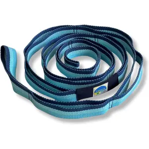 Stretching Strap with Loops 12 Multi Loop Non Elastic Stretch Strap, Physical Therapy Equipment, Yoga Strap Stretch Bands for Exercise and Flexibility, Leg and Calf Stretcher Belt