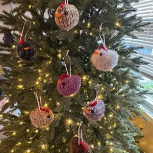 Knitted ornaments