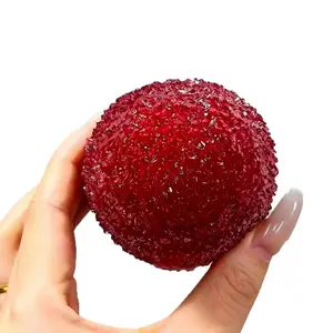 New Waxberry Slush Handmade Squishy Ball, Sound Squeaky Noise Fidget Ball, DIY Handcraft Stress Relief Squeeze Toy, Cute Gift for Kids