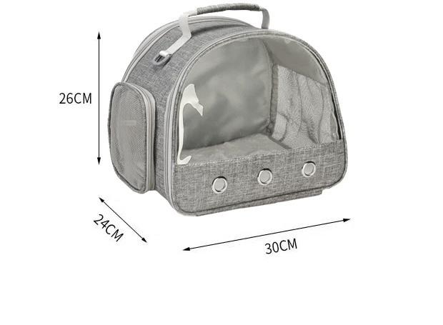 Portable Foldable Nylon Mesh Bird Bag - Ventilated Small Crossbody Pet Carrier for Cockatiels, Parrots Travel Use