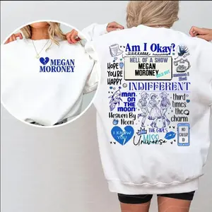 Megan Moroney Concert Song tshirt, sweatshirt, hoodie music, Am I Okay Tour Shirt, western cowgirl cowboy, Trendy, Unisex Streetwear Comfort Clothing M