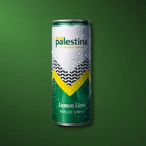 Drink Palestina Lemon Lime Soda, 24 Pack, 8.4 fl oz (250ml) Cans, Crisp Citrus Soft Drink