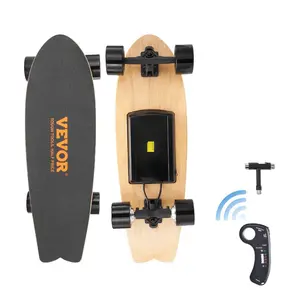 VEVOR Electric Skateboard with Remote, 9.3 Mph Top Speed 5 Miles Max Range Skateboard Longboard, 3 Speeds Adjustment Skateboards, Easy Carry Handle Design, Suitable for Adul Tested to UL StandardsVEVOR Super Brand Day