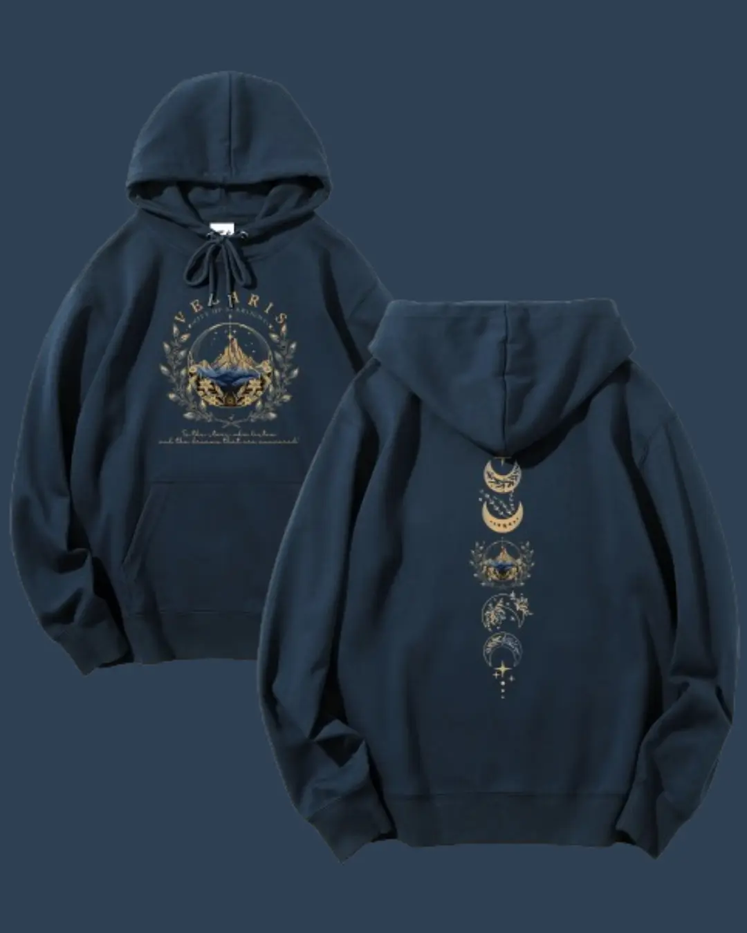 Acotar Velaris Hoodie Feyre Archeron Rhysand High Lord Night Court Tee Sjm Shirt Velaris Tee Sjm Gift Casual Long Sleeve Pocket Pullover Hoodie Unisex Eco-friendly