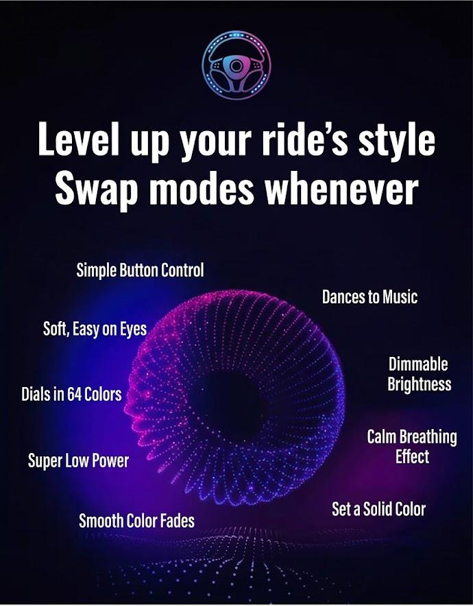 18-in-1 Ultra-Chroma Waterfall Car Ambient Lighting Kit, Professional Dreamcolor RGB Flowing LED Strips ,Dreamcolor Music Sync Interior Glow,App Control RGB Interior LED Lights with Music Sync, Panoramic Dreamcolor Glow for All Cars & SUVs