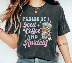 Letter & Graphic Print Tee, Casual Short Sleeve Round Neck T Shirt, Women Plus Back To School Clothing For Summer, Unisex Short Sleeve Tee Shirt, Casual Clothing