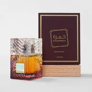 Lattafa Khamrah Dukhan for Unisex Eau de Parfum Spray, 3.4 Ounce
