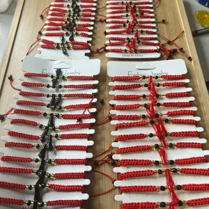 Black & Red Fist string Bracelet  for moment & Me / Daddy / Me String  Fashion Bracelet